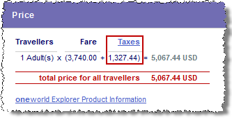In this second stage of the purchase proces, Cathay Pacific again falsely claims the trip price includes 