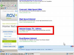 WhenU covers RCN with its own Google ads -- charging ad fees for traffic RCN would otherwise have received for free. 