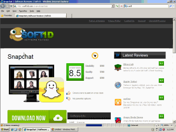 Soft1d claims to offer a Snapchat download. The bundle actually provides myriad adware but no Snapchat app.