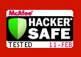 Many C-Net sites feature McAfee Hacker Safe certifications.