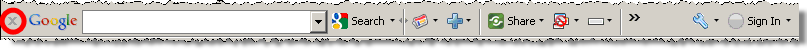 Google Toolbar features an 