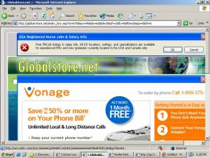 A Vonage Ad Shown by Targetsaver 