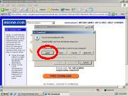 Internet Explorer software download dialog box.