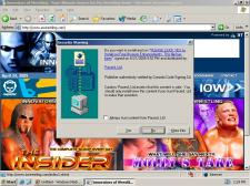 Iniitial ActiveX popup, offering a "browser enhanacement."