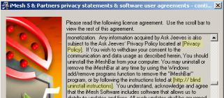 iMesh license.  Not missing URL references (highlighted in yellow).