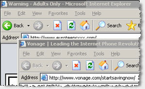 A Vonage Ad Shown by Targetsaver 