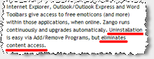 Zango Falsely Claims that Uninstallation Eliminates Content Access